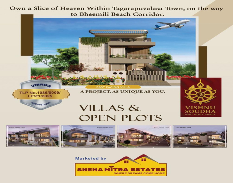 1650 Sq.ft. Residential Plot for Sale in Tagarapuvalasa, Visakhapatnam