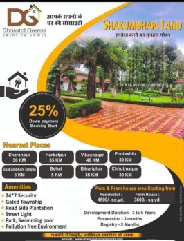  Residential Plot for Sale in Shakumbari Vihar, Saharanpur