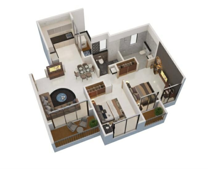 2 BHK Apartment 895 Sq.ft. for Sale in Moshi, Pune