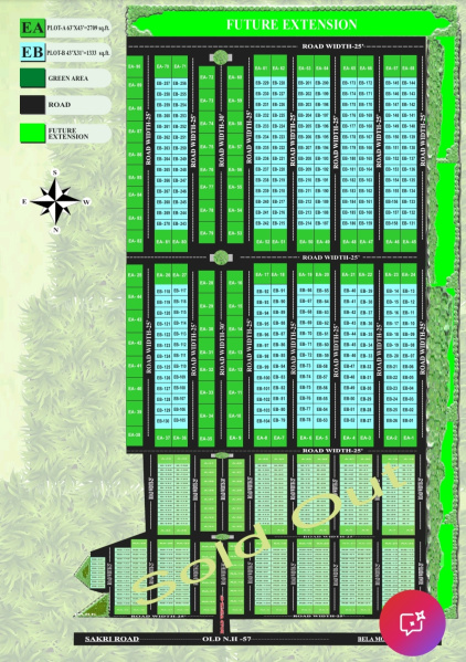  1333 Sq.ft. Residential Plot for Sale in Kabaria, Darbhanga