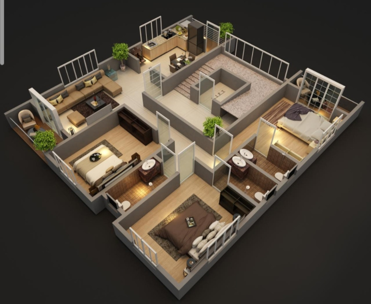 3 BHK Builder Floor 1100 Sq.ft. for Sale in Miraj, Sangli