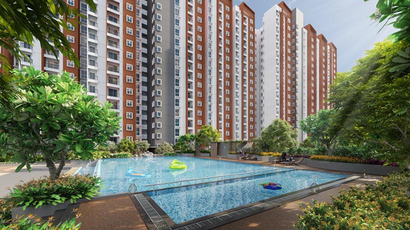 2 BHK Apartment 875 Sq.ft. for Sale in Soukya Road, Bangalore