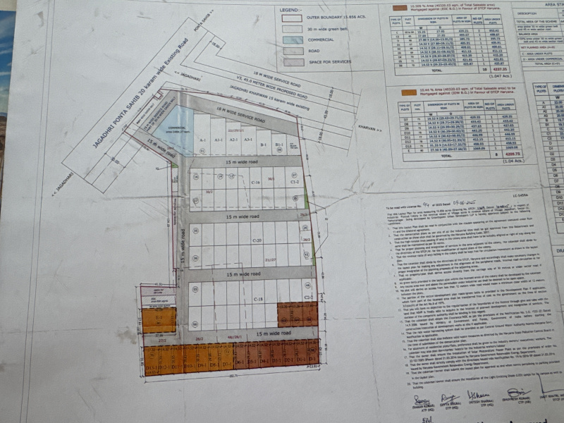  Industrial Land 500 Sq.ft. for Sale in Jagadhri, Yamunanagar