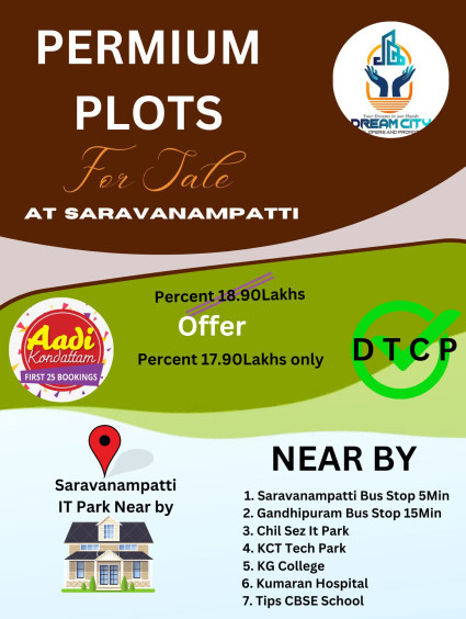  Residential Plot 1 Cent for Sale in Saravanampatti, Coimbatore