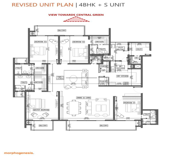 3 BHK Apartment 2800 Sq.ft. for Sale in Sector 126 Mohali