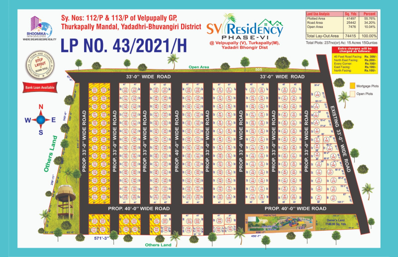  Residential Plot 150 Sq. Yards for Sale in Yadagirigutta, Hyderabad