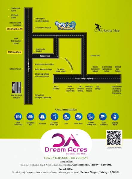  Residential Plot 1500 Sq.ft. for Sale in Nagamangalam, Tiruchirappalli