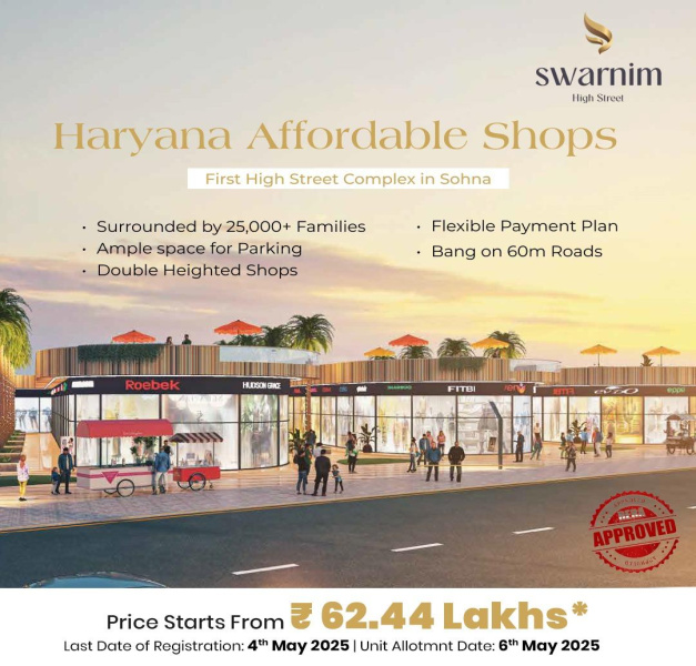  Commercial Shop 352 Sq.ft. for Sale in Sohna, Gurgaon