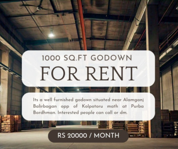  Warehouse for Rent in Alamganj, Bardhaman