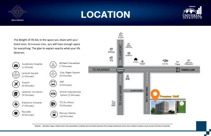 2 BHK 1236 Sq.ft. Apartment for Sale in Ujjain Road, Indore