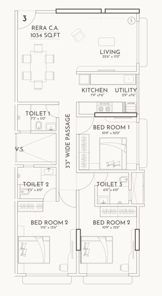 2 BHK 1200 Sq.ft. Apartment for Sale in Chembur, Mumbai