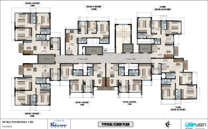 3 BHK 950 Sq.ft. Apartment for Sale in Pestom Sagar Colony, Chembur, Mumbai