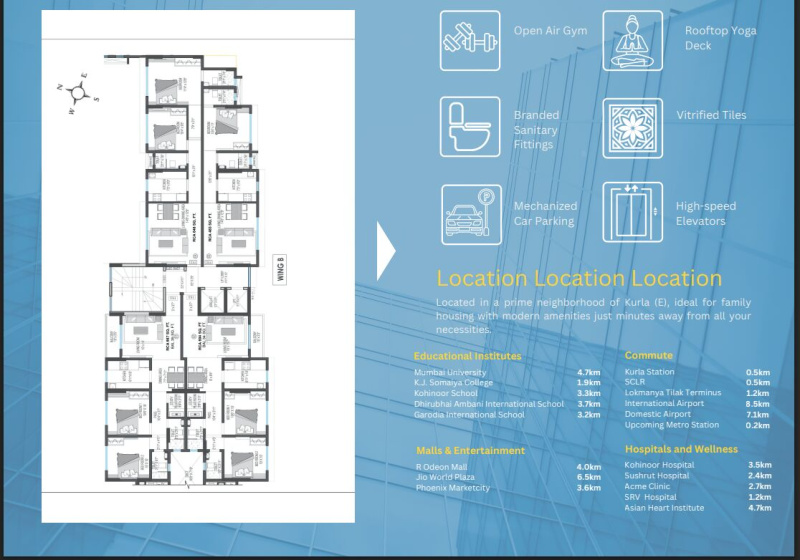1 BHK 650 Sq.ft. Apartment for Sale in Nehru Nagar, Kurla East, Mumbai