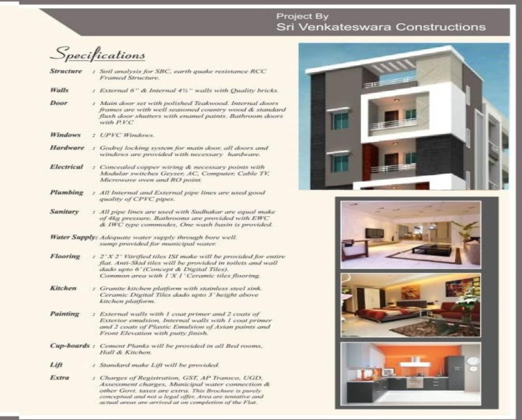 3 BHK Apartment 1330 Sq.ft. for Sale in Madhurawada, Visakhapatnam