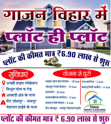  Residential Plot 125 Sq.ft. for Sale in Banar, Jodhpur