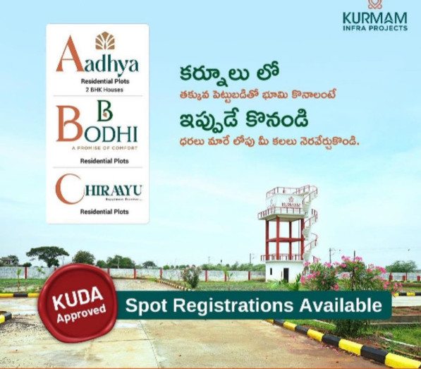  Residential Plot 3 Cent for Sale in Ulindakonda, Kurnool