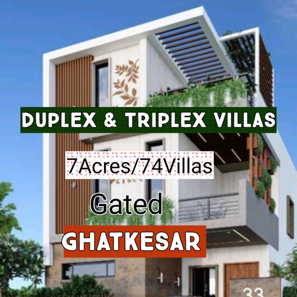 3 BHK Villa 115 Sq. Yards for Sale in Ghatkesar, Secunderabad