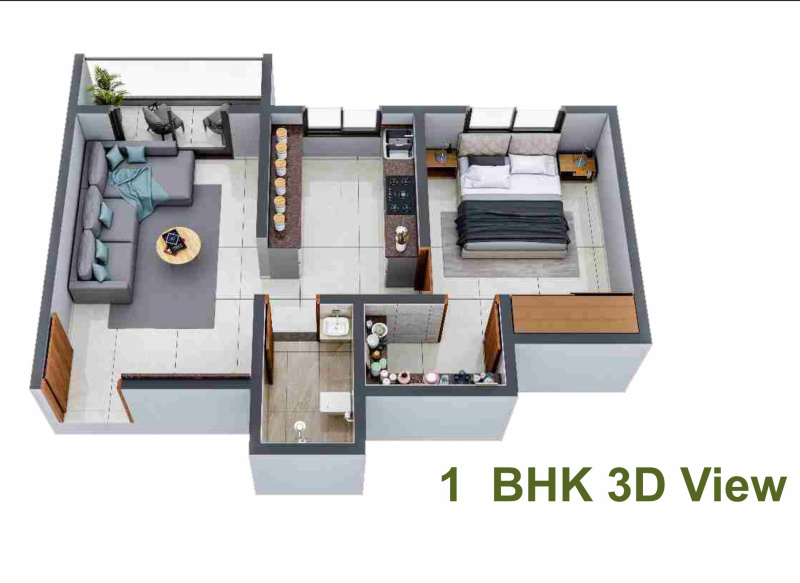 1 BHK Apartment 645 Sq.ft. for Sale in Umroli, Boisar West, Palghar