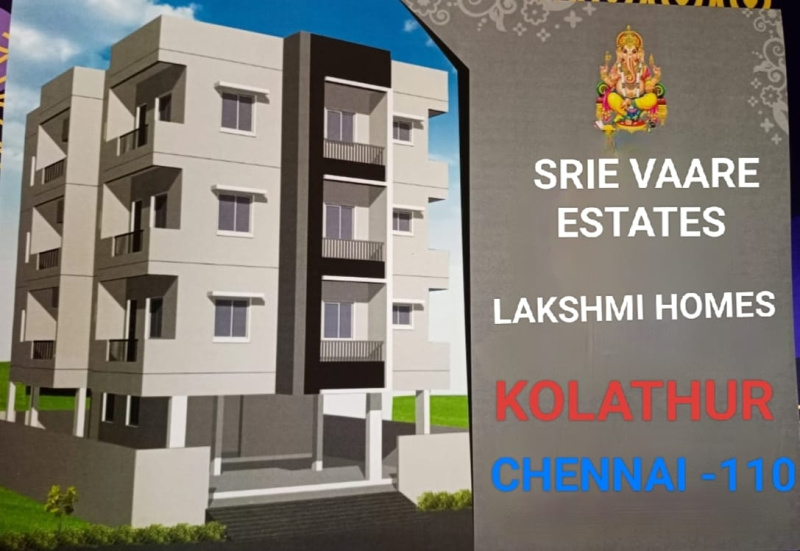 2 BHK Apartment 787 Sq.ft. for Sale in Kolathur, Chennai