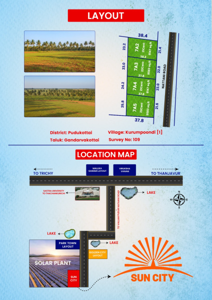  40000 Sq.ft. Commercial Land for Sale in Sengipatti, Thanjavur