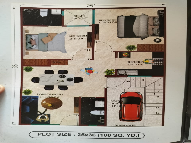  Residential Plot 100 Sq. Yards for Sale in NH-2, Vrindavan