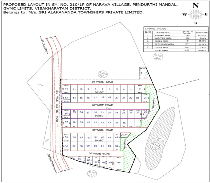  167 Sq. Yards Residential Plot for Sale in Chinagadili, Visakhapatnam