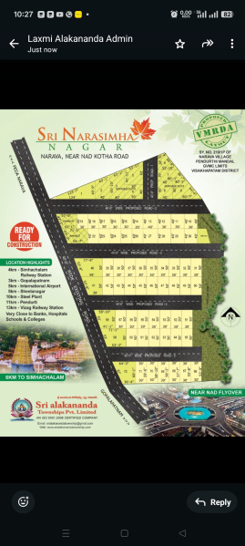  167 Sq. Yards Residential Plot for Sale in Simhachalam, Visakhapatnam