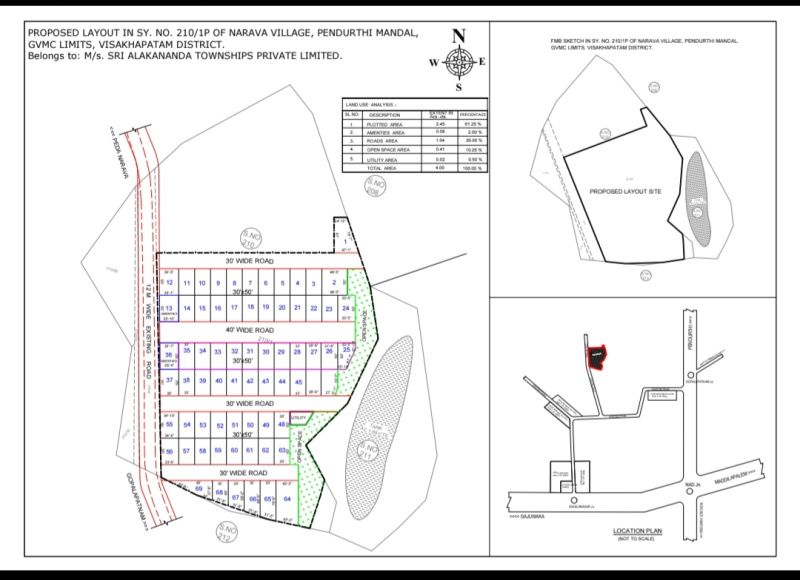  167 Sq. Yards Residential Plot for Sale in Auto Nagar, Visakhapatnam