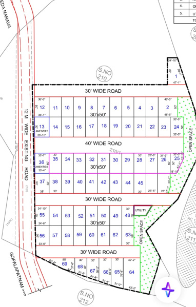  167 Sq. Yards Residential Plot for Sale in Isukathota, Visakhapatnam