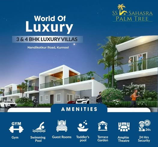 3 BHK Villa 3136 Sq.ft. for Sale in Nandikotkur Road, Kurnool