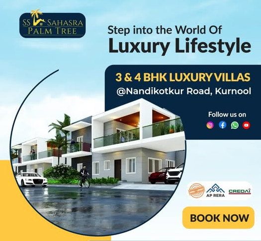 3 BHK Villa 2332 Sq.ft. for Sale in Nandikotkur Road, Kurnool
