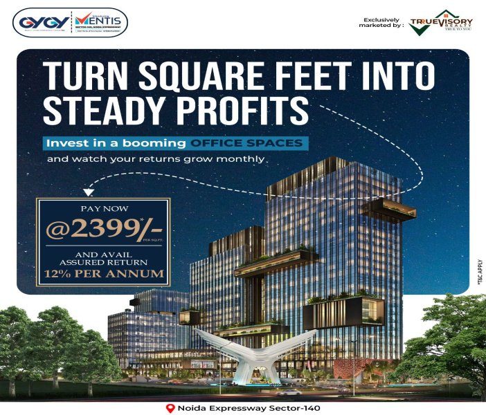 600 Sq.ft. Office Space for Sale in Sector 140, Noida,