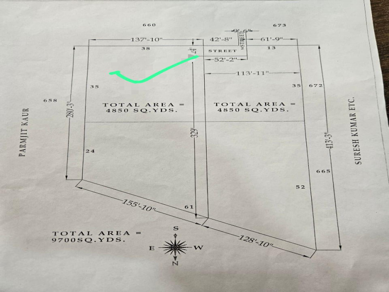  4850 Sq. Yards Residential Plot for Sale in Gulabgarh, Dera Bassi