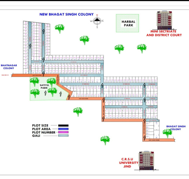  150 Sq. Yards Residential Plot for Sale in Bhiwani Road, Jind