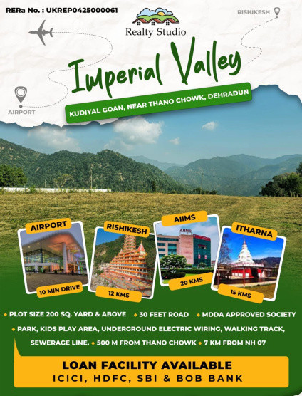  200 Sq. Yards Residential Plot for Sale in Thano, Dehradun