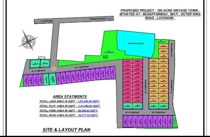  1000 Sq.ft. Residential Plot for Sale in Juggaur, Lucknow