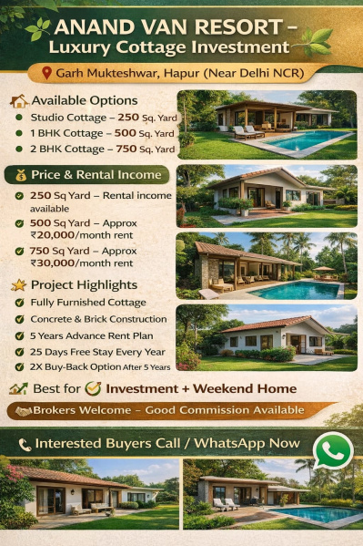  300 Sq. Yards Agricultural/Farm Land for Sale in Garhmukteshwar, Hapur