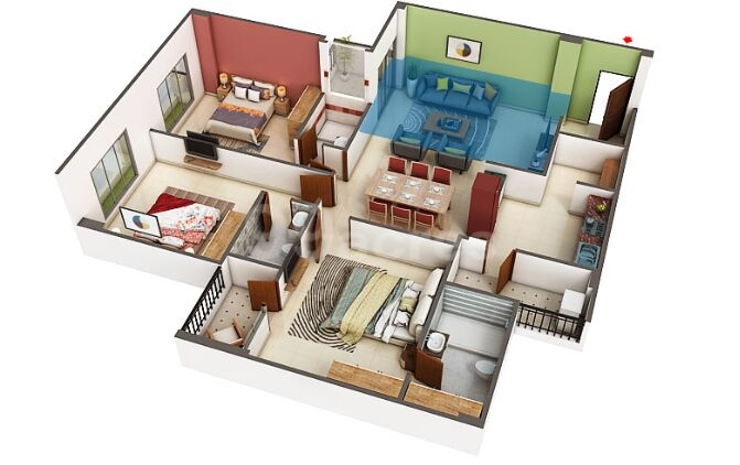 3 BHK Apartment 2682 Sq.ft. for Sale in Motera, Ahmedabad