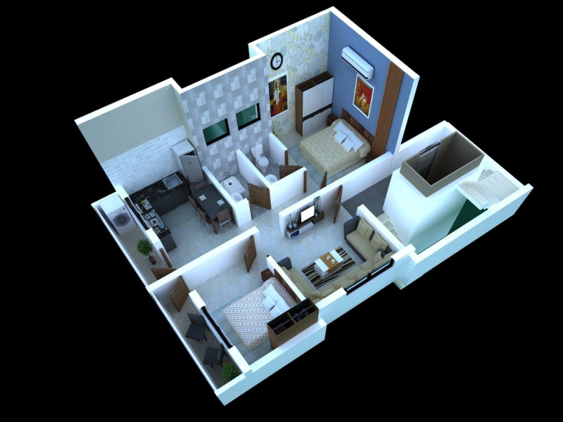 2 BHK Apartment 906 Sq.ft. for Sale in Kailash Nagar, Nanded