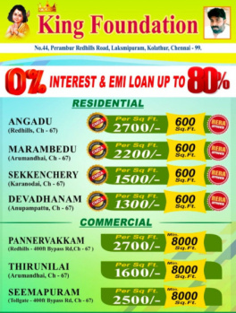  Residential Plot for Sale in Red Hills, Chennai