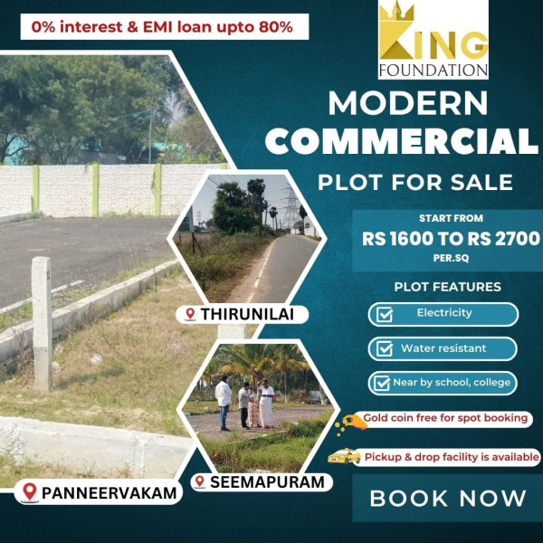  Residential Plot 600 Sq.ft. for Sale in Red Hills, Chennai