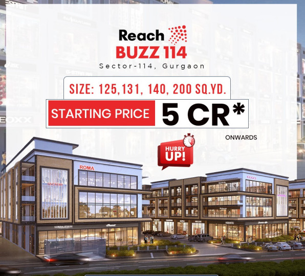  1007 Sq.ft. Commercial Shop for Sale in Sector 114 Gurgaon
