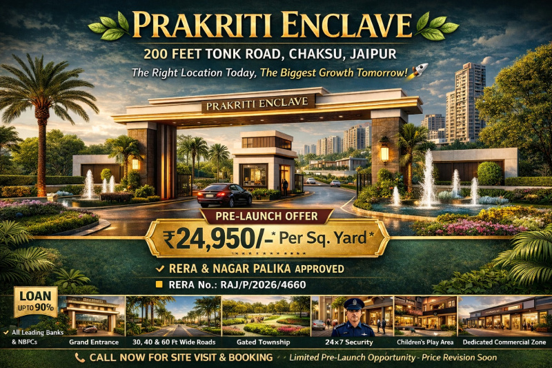  450 Sq. Yards Residential Plot for Sale in Chaksu, Jaipur