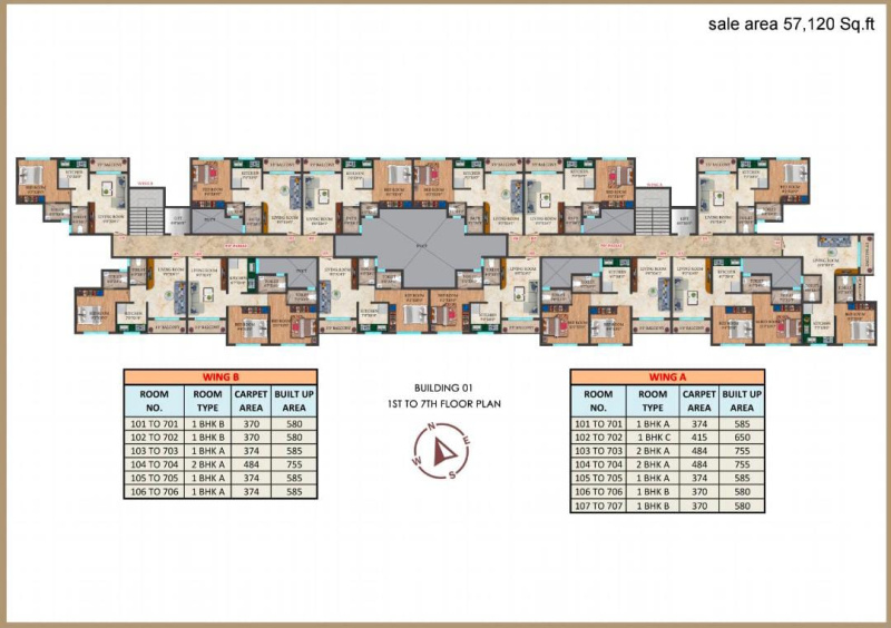 1 BHK Apartment 585 Sq.ft. for Sale in Neral, Raigad