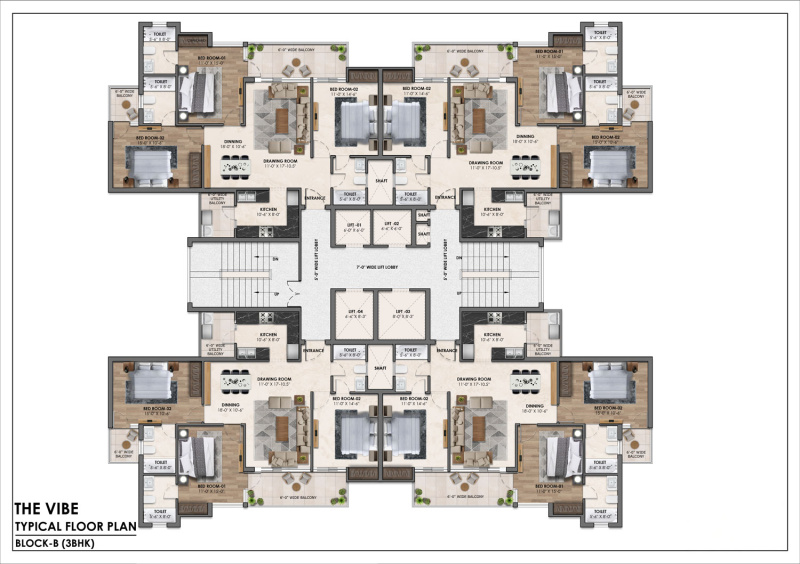 3 BHK Apartment 1903 Sq.ft. for Sale in Nagla, Zirakpur
