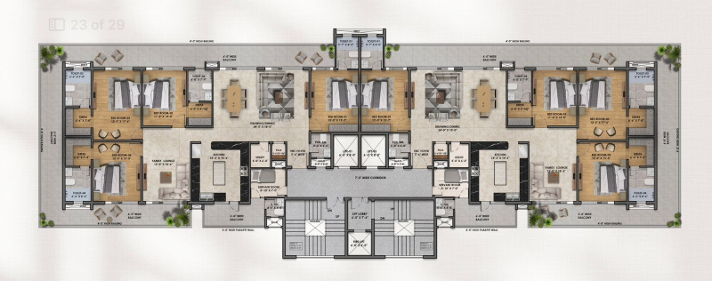 4 BHK Apartment 3796 Sq.ft. for Sale in Airport Road, Zirakpur