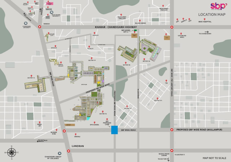 3 BHK Apartment 2025 Sq.ft. for Sale in Sector 116 Mohali