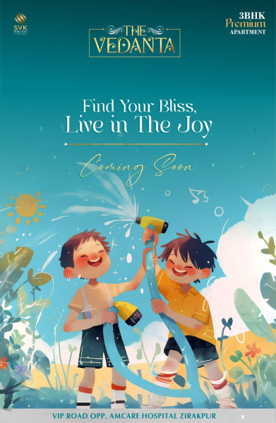 3 BHK 1950 Sq.ft. Apartment for Sale in VIP Road, Zirakpur