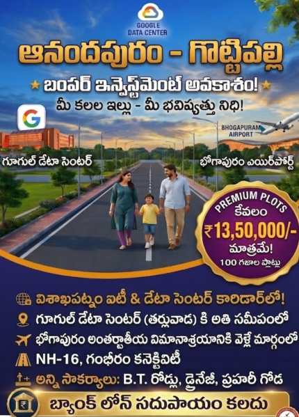  200 Sq. Yards Residential Plot for Sale in Anandapuram, Visakhapatnam