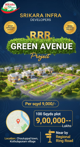  100 Sq. Yards Residential Plot for Sale in Vijayawada Highway, Hyderabad